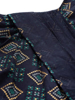 Load image into Gallery viewer, Cowl Skirt with dupatta drape and blouse
