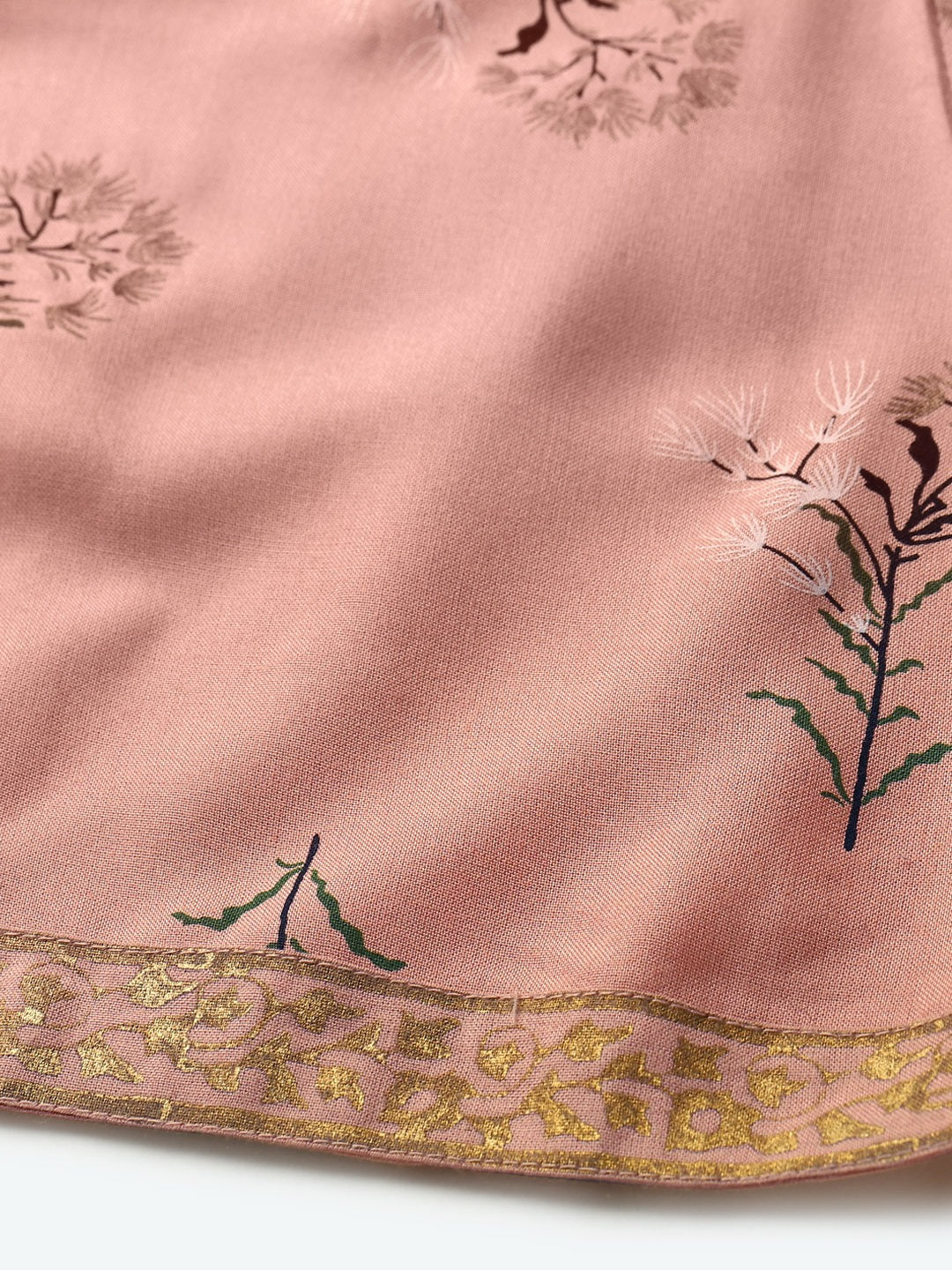 Front borders with kalidar pants printed jumpsuit