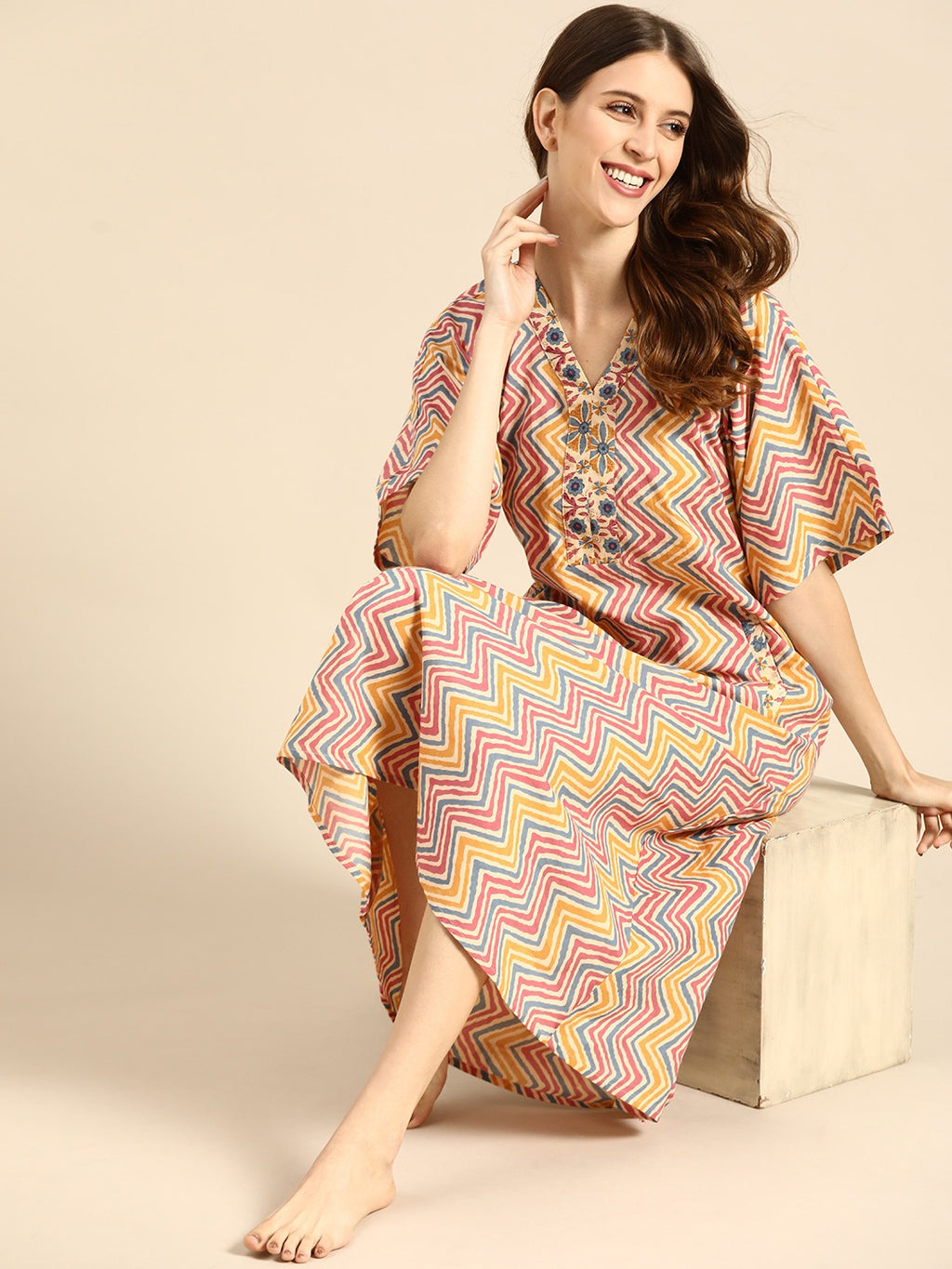 Kaftan Dress with side pockets