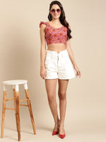 Load image into Gallery viewer, Back tie up Printed Crop Top

