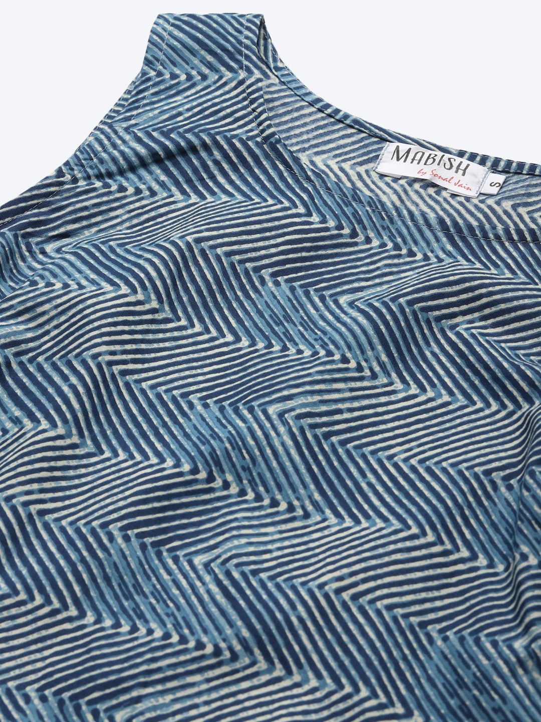 Printed Shift Dress with flare at the hem