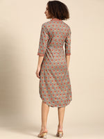 Load image into Gallery viewer, Front cowl mandarin collar Dress

