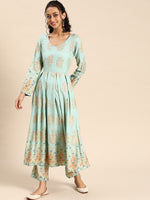 Load image into Gallery viewer, Box Pleated flare kurta with palazzo
