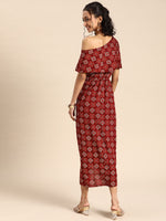 Load image into Gallery viewer, Cold shoulder Asymmetric overlap Dress
