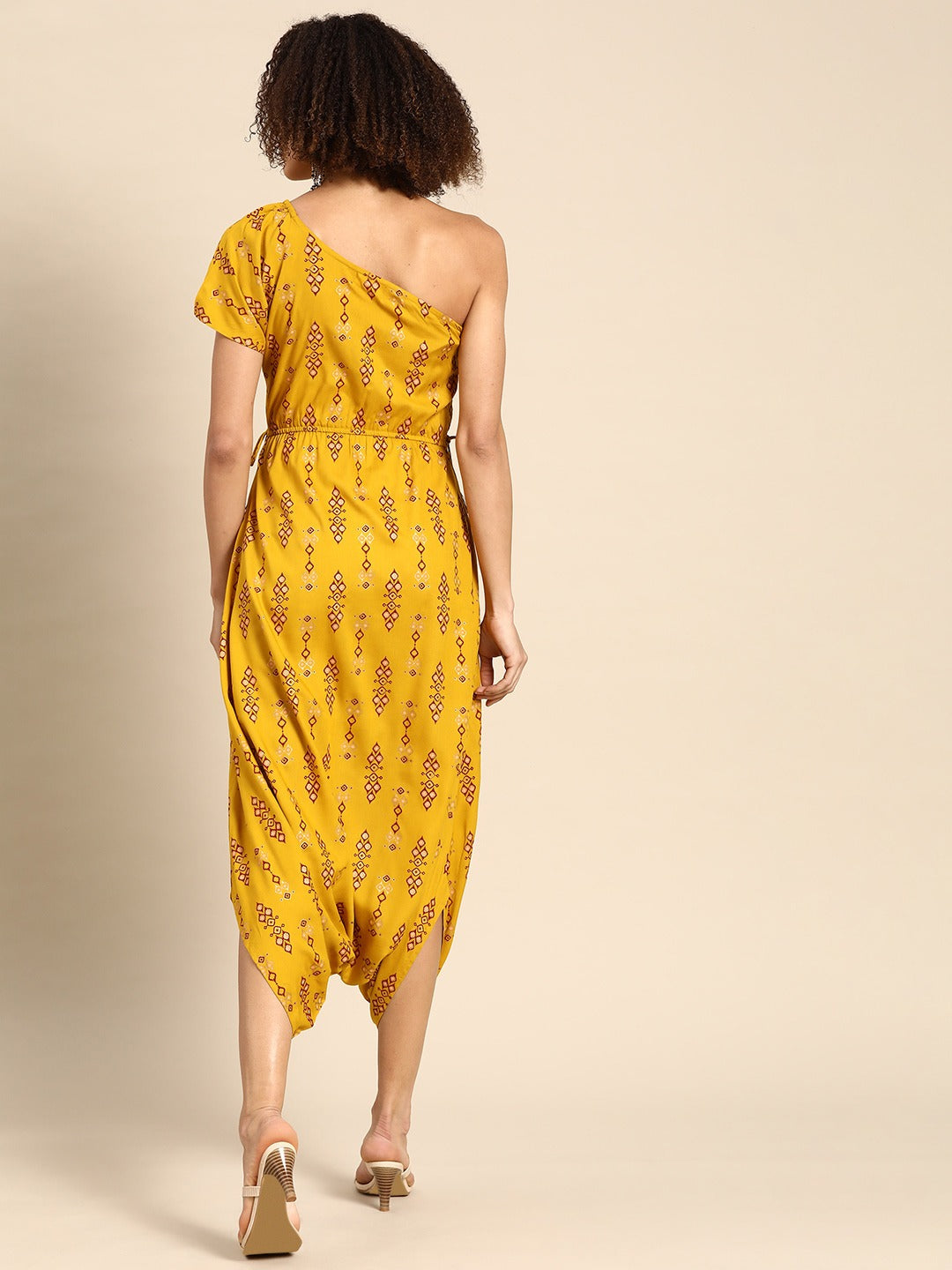 One shoulder dhoti Jumpsuit
