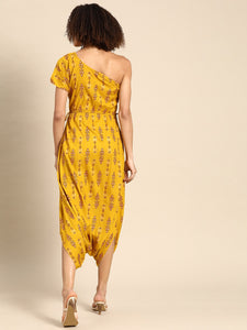 One shoulder dhoti Jumpsuit