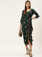 Load image into Gallery viewer, Overlap side cowl dress
