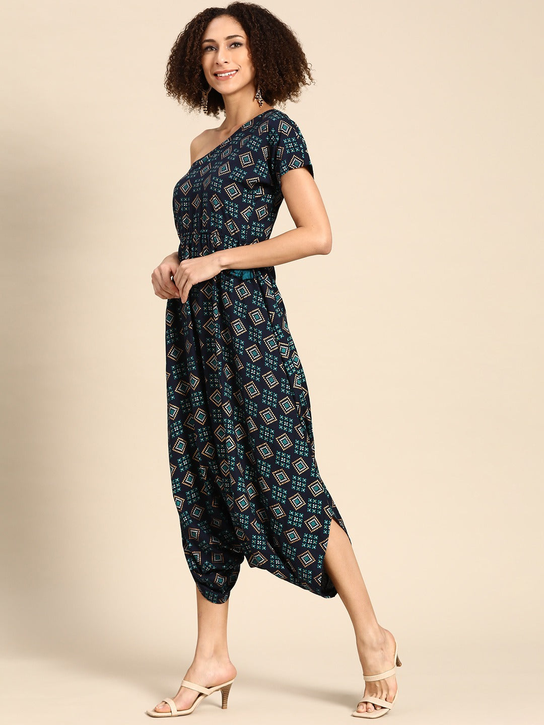 One shoulder dhoti Jumpsuit
