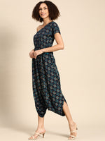 Load image into Gallery viewer, One shoulder dhoti Jumpsuit
