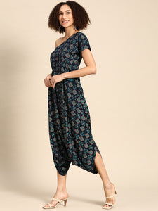 One shoulder dhoti Jumpsuit
