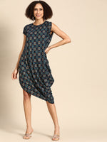 Load image into Gallery viewer, Asymmetric one side cowl Dress

